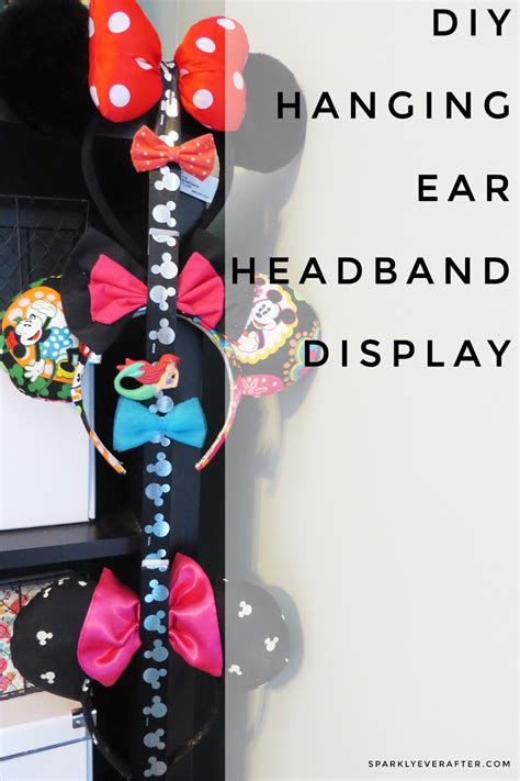 Diy Hanging Ear Headband Display Sparkly Ever After Diy Disney Ears