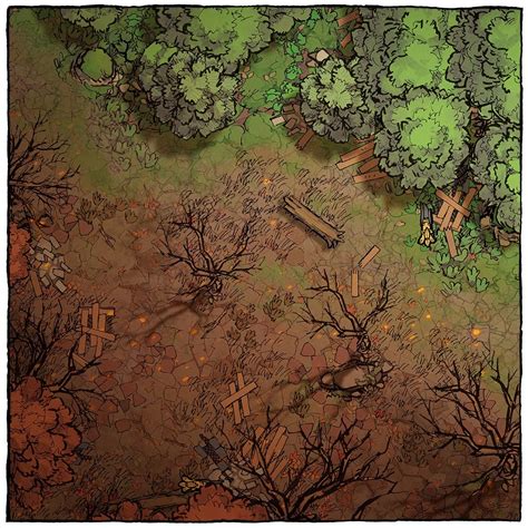 The Forest Treetop Map Assets 2 Minute Tabletop Forest Map Fantasy