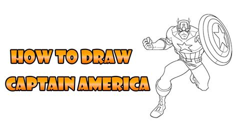 How To Draw Captain America Easy Step By Step Drawing Lesson For Kids