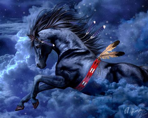 Black Spirit Horse Much Like The One That Walks Beside Me In My