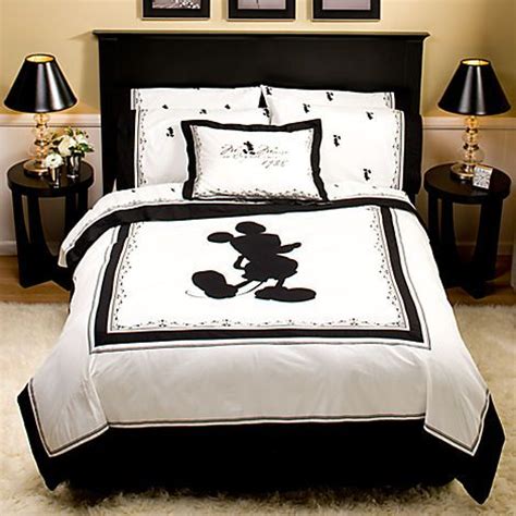 Diy room decorations for cheap! Vintage Black and White Mickey Mouse Duvet Cover | Bed ...