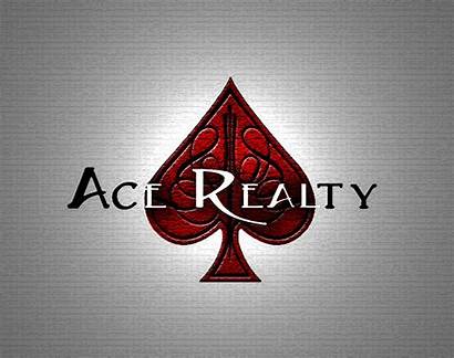 Ace Realty Logos Gray Background