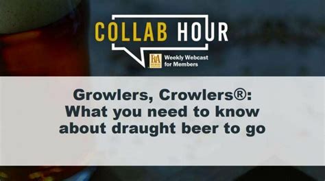 Growlers Crowlers What You Need To Know About Draught Beer To Go