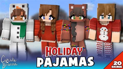 Holiday Pajamas Hd Skin Pack By Cupcakebrianna Minecraft Skin Pack