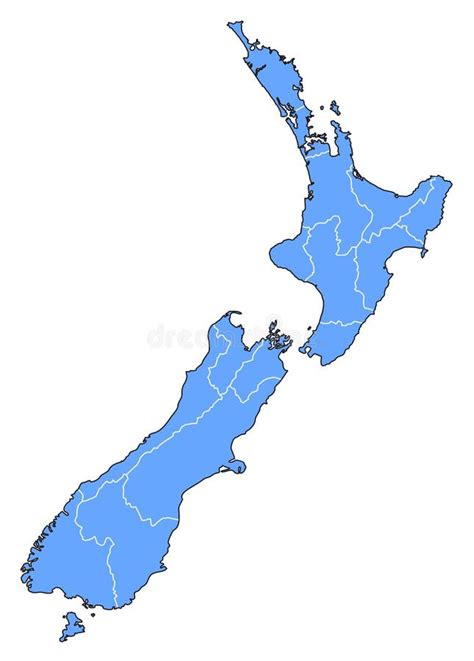 Mapa De Nova Zelândia Ilustração Stock Ilustração De Federal 4562349