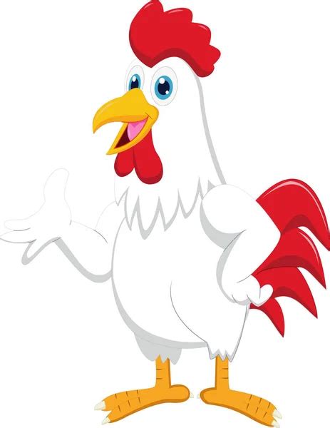 Cute Rooster Cartoon Posing Stock Vector Image By ©ciputra 240458568