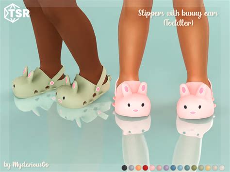 The Sims Resource Slippers With Bunny Ears Toddler