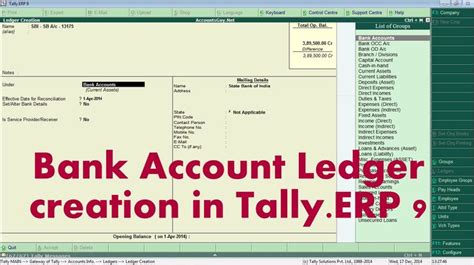 How to open an account on official website? How to create Savings or Current Bank Account Ledger in ...