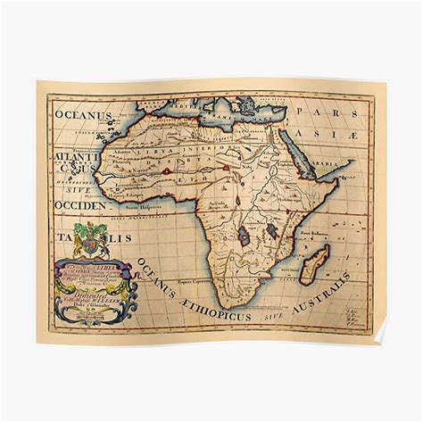 Map Of Africa 1700 Poster For Sale By Mollyfare Redbubble