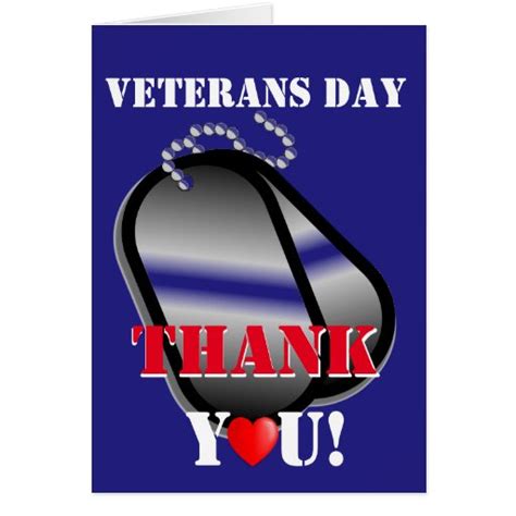 Maybe you would like to learn more about one of these? Veterans Day Thank You Card | Zazzle