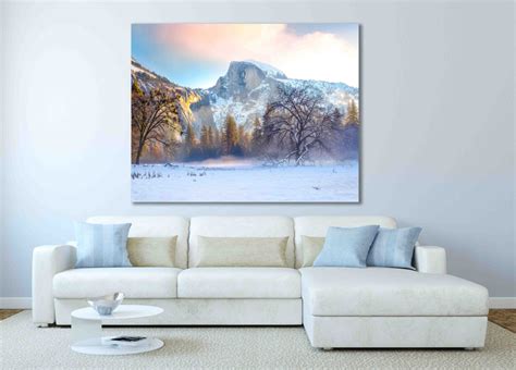 Large Yosemite Print Winter Home Decor California Snow Etsy