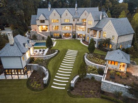 In Atlantas Affluent North Buckhead A Stone Mansion With More Than