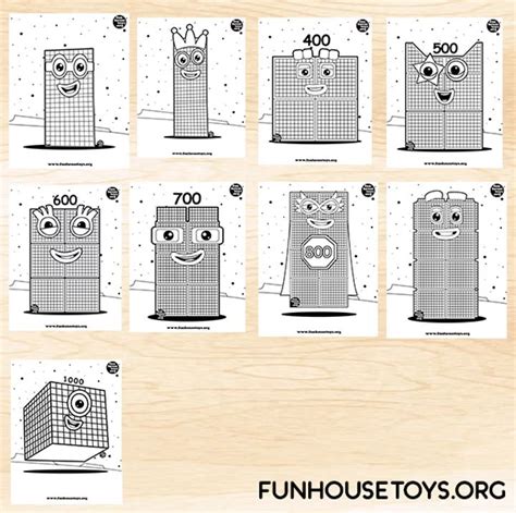Fun House Toys Numberblocks Fun Printables For Kids Easter