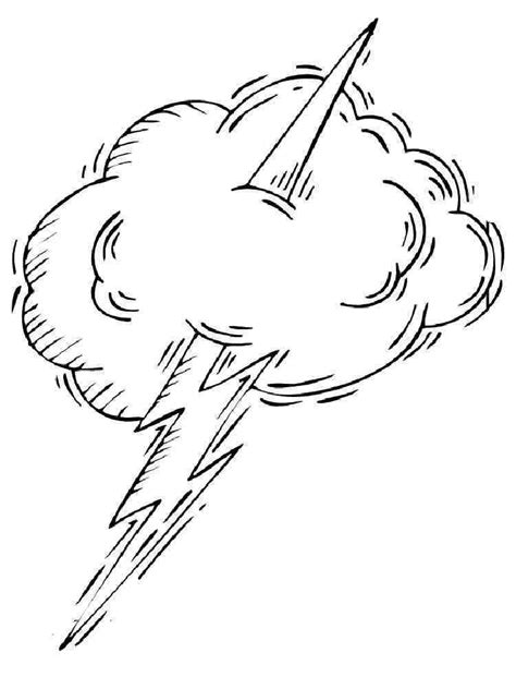 Lightning Coloring Pages For Kids Coloring Pages