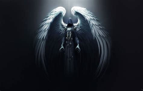 Download Wallpaper Angel Dark Wings Death Goddess Darkness