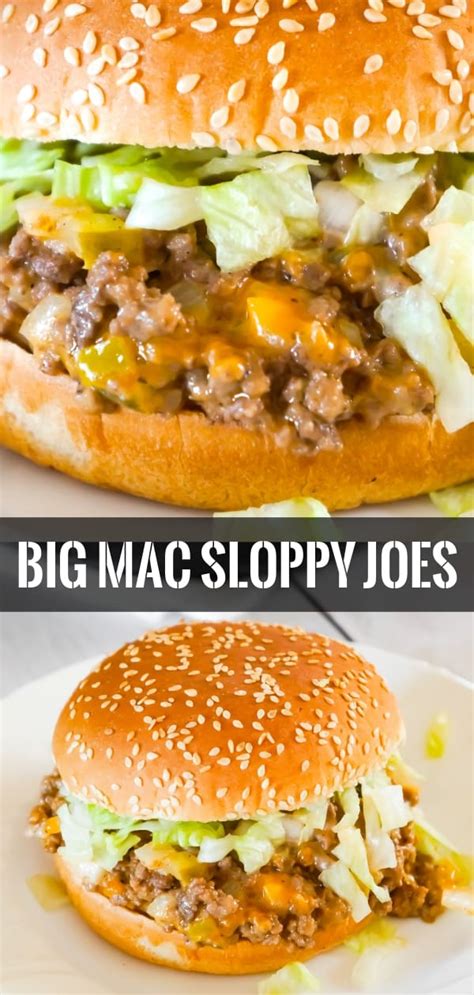Even as a kid, i've always been a fan of crush up some potato chips and put them on top. Big Mac Sloppy Joes - Yummy