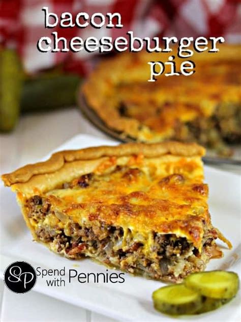 Bacon Cheeseburger Pie Spend With Pennies