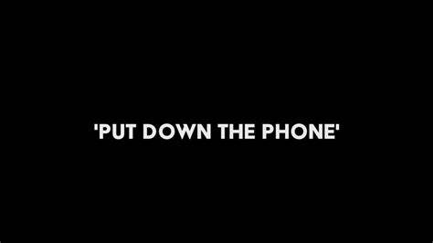 Put Down The Phone Official Music Videoft Caleb Keolanui Youtube