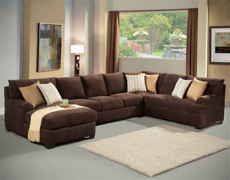 Microfiber Sectional Sofas With Chaise Pertaining To Most Recent Sofa Grey Sectional Sofa Brown Sectional Couch Sectional Couches 