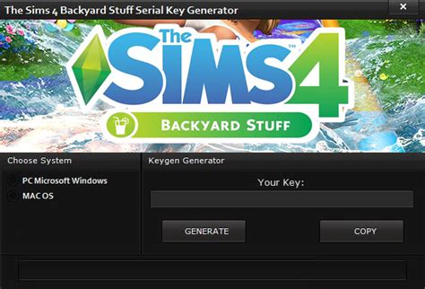 The Sims 4 Backyard Stuff Serial Key Generator Pc Mac Os Keygen