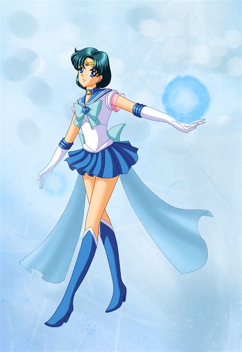 Sailor Mercury By Elyngontier On Deviantart Sailor Mercury Sailor Moon Sailor