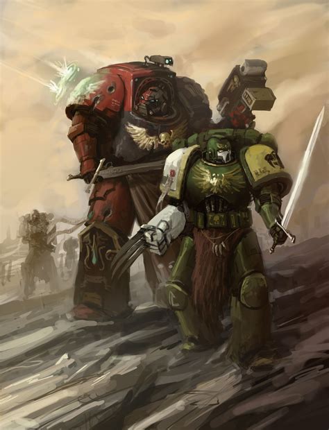 Some Commissioned Space Marines Art Of Morkarr In 2020 Warhammer