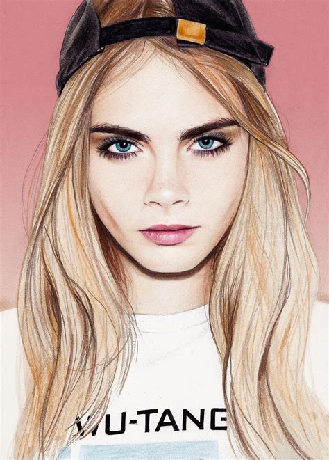 Cara Delevingne Pencil Portrait By Dacdacgirl On Deviantart