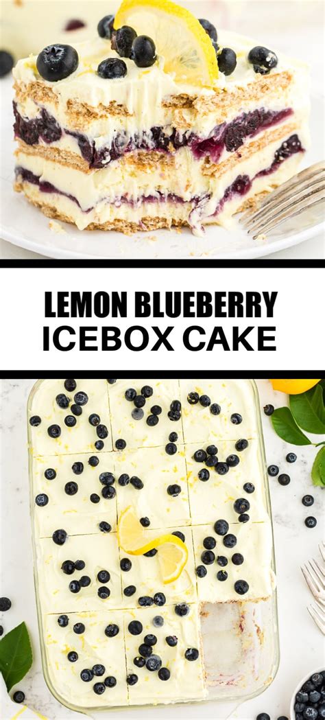 Lemon Blueberry Icebox Cake Amanda S Cookin One Pan Desserts