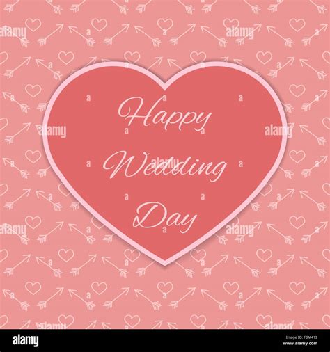 Happy Wedding Day Card Stock Vector Image And Art Alamy