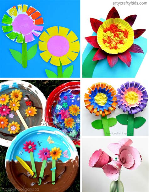 50 Fabulous Flower Crafts For Kids The Craft Train