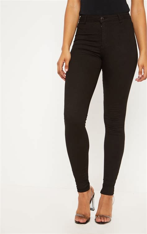 tall black super stretch skinny jeans tall prettylittlething aus