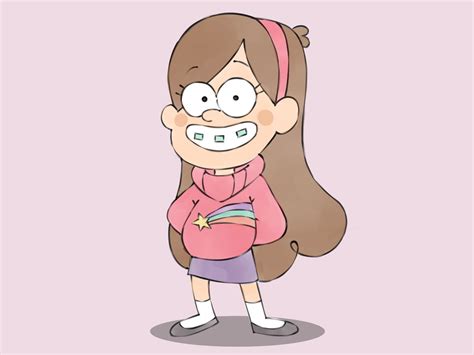 How To Draw Mabel Pines From Gravity Falls Steps