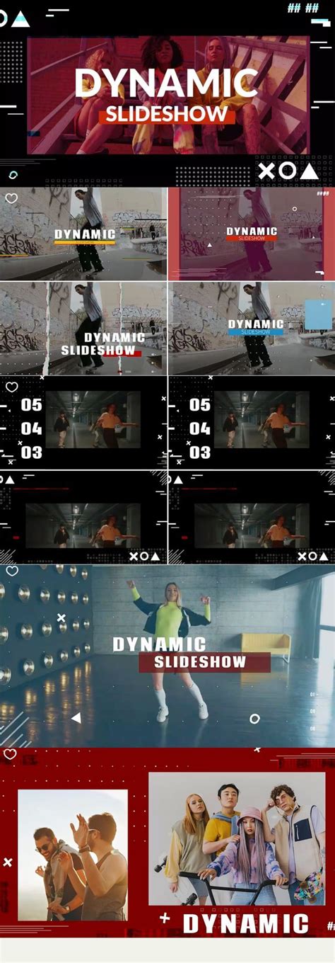 Filmora Templates Modern Dynamic Slideshow Templates Slideshow Dynamic