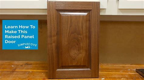 If you've never made a raised panel door before, you may want to make your first one from scrap How To Make A Raised Panel Cabinet Door - YouTube