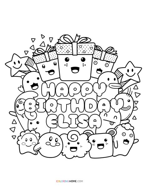 Elisa Coloring Pages