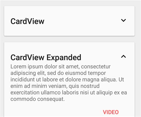 Partial view in asp.net mvc provides the reusability feature in the application. android - Expand and collapse CardView - Stack Overflow