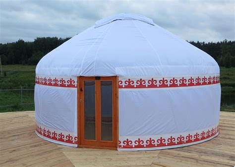 Outdoor Waterproof Mongolian Inflatable Camping Dome Inflatable Yurt Tent