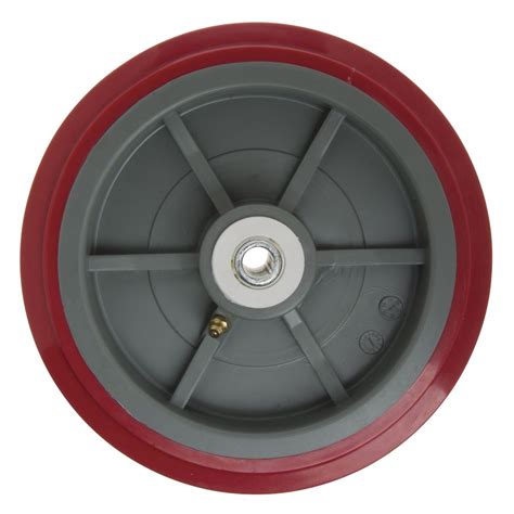 Hubert® Red Polyurethane Replacement Wheel 8dia