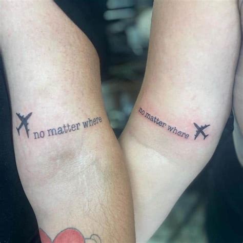 Long Distance Relationship Tattoo Husband Name Tattoos Couple Name