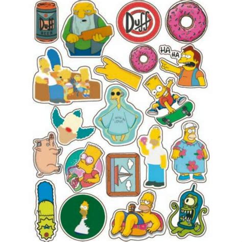 Stickers Waterproof X20 Simpsons