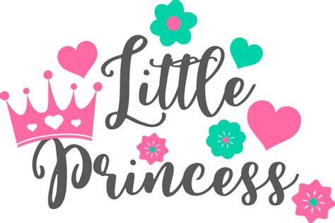 Little Princess Crown Baby Girl Floral T Shirt Design Free Svg File