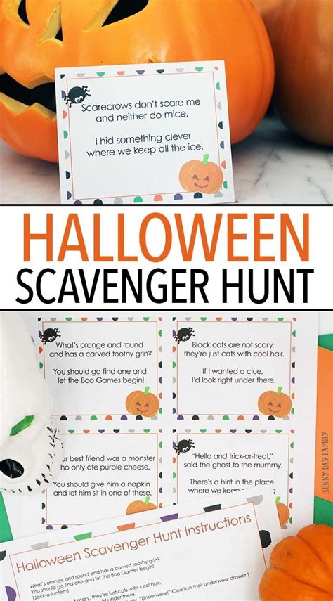Halloween Scavenger Hunt Riddles Clues Riddles Blog