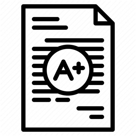 Grade Paper Score Study Icon Download On Iconfinder