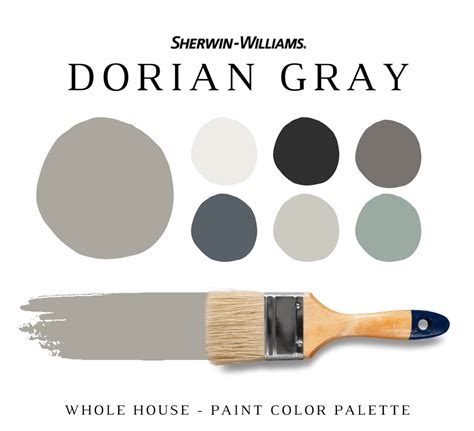 Sherwin Williams Dorian Gray Coordinating Colors For The Whole Etsy