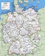 Large detailed political and administrative map of Germany with cities ...
