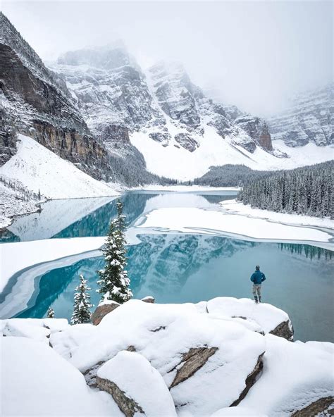 Winter Comes To Moraine Lake Banff Alberta By Matt Snell Photography