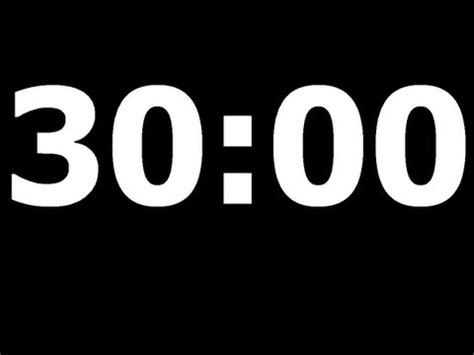Urines (within 30 min), stool (within 1 h), respiratory specimens. 30 Minute Countdown Timer - YouTube