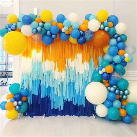 Pin By Marlene Rego On Balloon Decor Streamer Backdrop Balloons