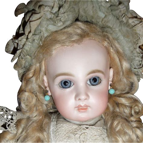 Antique Portrait Jumeau French Doll In Spectacular Antique Couturier