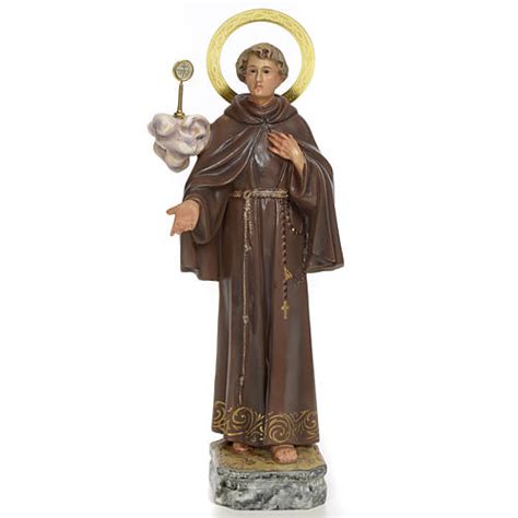 Arene e stadi a foggia. San Pasquale Baylòn 30 cm pasta di legno dec. elegante ...